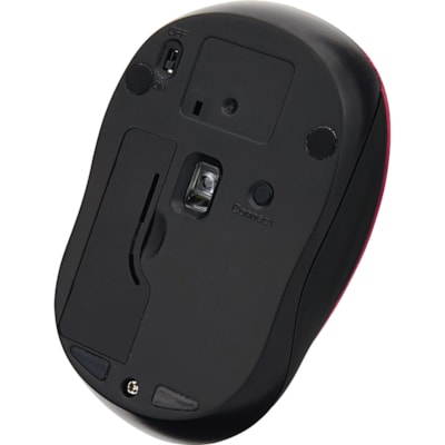 Verbatim Silent Wireless Blue LED Mouse - Red - Blue LED/Optical - Wireless - Radio Frequency - Red - USB Type A - Scroll Wheel - 3 Button(s) - 1 COLOR - RED 