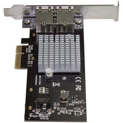StarTech.com Dual Port 10G PCIe Network Adapter Card - Intel-X550AT 10GBASE-T PCI Express 10GbE Multi Gigabit Ethernet 5 Speed NIC 2port - PCIe Network Adapter Card Dual NIC ports Network Interface Card 2x 10 GbE RJ45 Ports - Intel X550AT Chip - 10GBASE-T / NBASE-T, Muli-Gigabit 1/2.5/5/10 Gbps, PCI  CTLR 