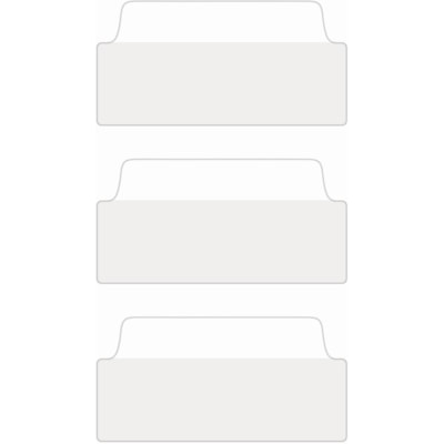 Avery® - Intercalaire 74776 - 24 Onglet(s) - hauteur de l'onglet 1,50 po (38,10 mm) x largeur de l'onglet 3 po (76,20 mm) - Tab clair Film, Blanc Papier - 24 / emballage PK/24  2 SIDED WRITABLE FILING 