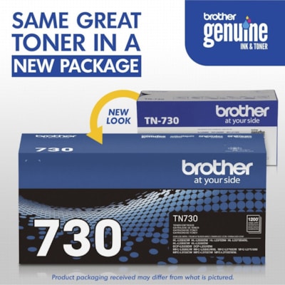 Brother TN-730 Original Toner Cartridge - Black - 1200 Pages 1 200 PAGE YIELD 