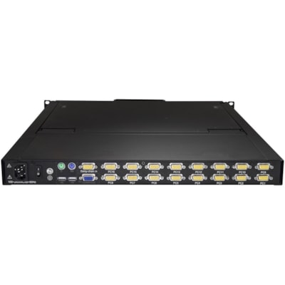 StarTech.com 16 Port Rackmount KVM Console w/ Cables - Integrated KVM Switch w/ 19" LCD - 1U LCD KVM Drawer 50000 MTBF - USB + VGA Support - Rackmount KVM Console w/ 19in Active Matrix TFT LCD Monitor / 1280 x 1024 / 16 Port VGA KVM Switch / 1U LCD KVM Drawer / Set of 6ft Cables / Full Keyboard / Tr  CPNT 