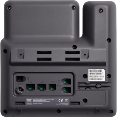 Cisco - Téléphone IP 6851 - Filaire - Charbon - 4 x Ligne Totale - VoIP - 2 x Réseasu (RJ-45) - PoE Ports  