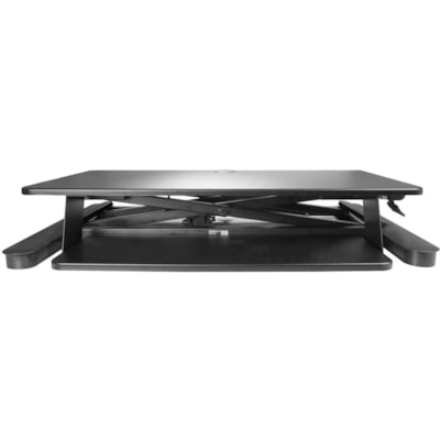 StarTech.com Sit Stand Desk Converter - Keyboard Tray - Height Adjustable Ergonomic Desktop/Tabletop Standing Desk - Large 35"x21" Surface - Sit-stand desk converter w/large 35.4x20.9in area - Height adjustable standing desk (6.3-22in from desk) - Assembled - Ergonomic stand up workstation w/ adjust  ACCS 