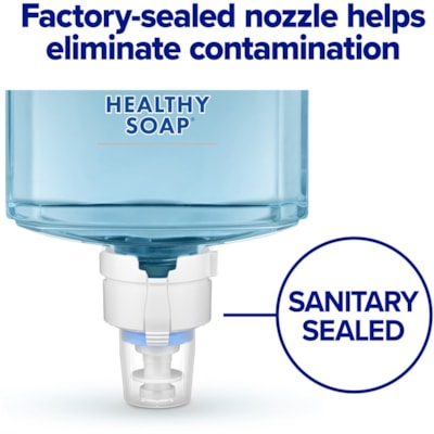PURELL® - ES6 Distributeur de savon - Automatique - 1,20 L Capacité - Support 4 x C Batterie - Mécanisme de verrouillage, Résistants, Fixation Murale, Sans contact - Blanc - 1 chaque TOUCH-FREE DISPENSER FOR PURELL HEALTHY SOAP