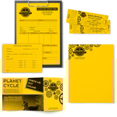 Astrobrights Color Paper - Yellow - Letter - 8 1/2" (215.90 mm) x 11" (279.40 mm) - 24 lb (10886.22 g) Basis Weight - Heavyweight, Acid-free, Lignin-free - Solar Yellow - 500 / Ream ASTROBRIGHTS 500/PK FSC CERT. LASER INKJET COMPAT.