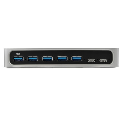 StarTech.com 7 Port USB C Hub with Fast Charge - 5x USB-A & 2x USB-C (USB 3.0 SuperSpeed 5Gbps) - USB 3.2 Gen 1 Adapter Hub - Self Powered - 7 port USB-C laptop or desktop hub - USB Type-C to 5x USB-A/2x USB-C - SuperSpeed 5Gbps (USB 3.0/USB 3.1/3.2 Gen 1) - Incl 3.3ft host cable - Self-Powered w/ u  PERP 