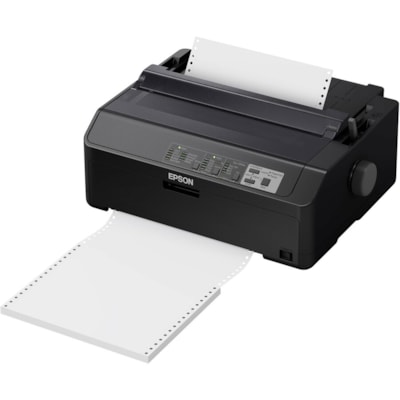 Epson LQ-590II 24-pin Dot Matrix Printer - Monochrome - Energy Star - 584 cps Mono - 8.50" (215.90 mm) Width x 11" (279.40 mm) Length - USB - Parallel  