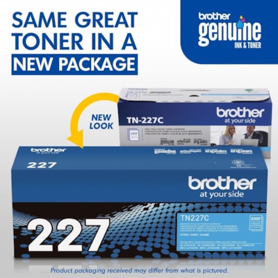 Brother TN-227C Original High Yield Laser Toner Cartridge - Cyan - 1 Each - 2300 Pages HIGH YIELD 2 300 PAGES 