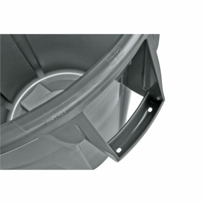 Rubbermaid Brute Container With Venting Channels 166.5 L - Grey - 166.50 L Capacity - Venting Channel, Durable, Warp Resistant, Crack Resistant, Crush Resistant, UV Resistant, Damage Resistant, Fade Resistant, Stackable, Contoured Base Handle - 31.3" (796 mm) Height x 28.2" (717 mm) Width x 24.1" (6 GRAY 