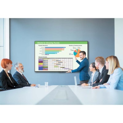 Sharp PNUH861 Digital Signage Display - 85.60" (2174.24 mm) LCD - 3840 x 2160 - Edge LED - 400 cd/m² - 2160p - HDMI - USB - SerialEthernet  MNTR 