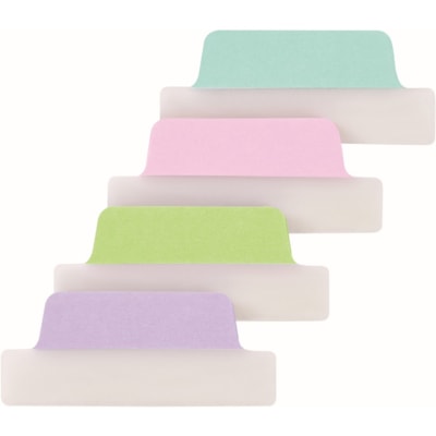Avery® - Onglet dossier Ultra Tabs - 48 Onglet(s) - hauteur de l'onglet 1 po (25,40 mm) x largeur de l'onglet 2,50 po (63,50 mm) - Tab clair Film, Bleu pastel Papier, Rose pastel, Violet Pastel, Vert pastel - 48 / emballage PK/48  TWO SIDED  WRITABLE 
