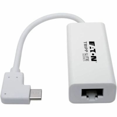 Tripp Lite series Gigabit Ethernet Card - Thunderbolt 3 - 1 Port(s) - 1 - Twisted Pair - 10/100/1000Base-T - Portable abit Network Adapter with Righ t Angle USB-C  Thund