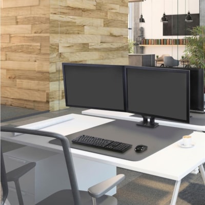 Ergotron Mounting Arm for LCD Monitor - Matte Black - Height Adjustable - 2 Display(s) Supported - 24" Screen Support - 40 lb (18143.69 g) Load Capacity - 75 x 75, 100 x 100  ARM  MATTE BLACK 