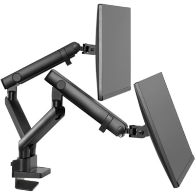 Amer Mounting Arm for Curved Screen Display, Flat Panel Display - Matte Black - 2 Display(s) Supported - 32" Screen Support - 35.27 lb (16000 g) Load Capacity - 75 x 75, 100 x 100 - Steel, Aluminum, Plastic  MOUNT 