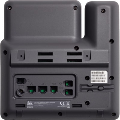 Cisco 6851 IP Phone - Refurbished - Charcoal - 4 x Total Line - VoIP - 2 x Network (RJ-45) - PoE Ports  PERP 
