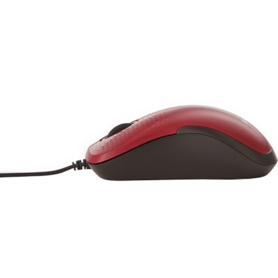 Verbatim Silent Corded Optical Mouse - Red - Optical - Cable - Red - USB - Scroll Wheel - 3 Button(s) RED 