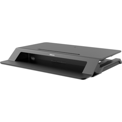 Fellowes Lotus LT Sit-Stand Workstation - 4.38" (111.25 mm) Height x 31.50" (800.10 mm) Width x 24" (609.60 mm) Depth - Desktop - Black  