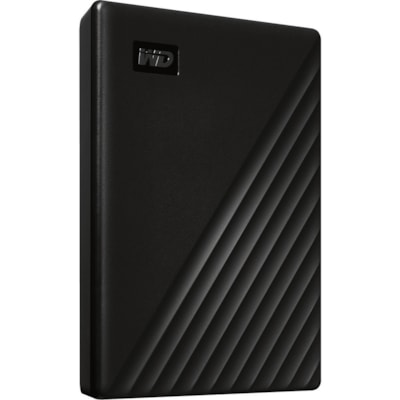 WD My Passport WDBPKJ0050BBK-WESN 5 TB Portable Hard Drive - External - Black - USB 3.0 - 256-bit Encryption Standard - 3 Year Warranty - Retail  EXT 