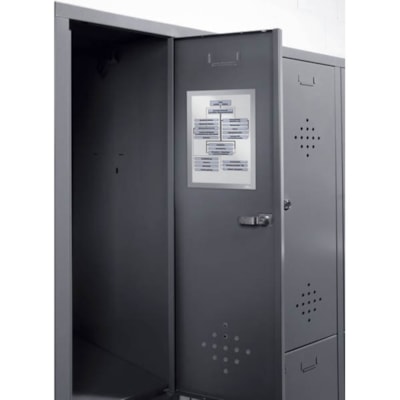 DURABLE - Porte-panneau Duraframe - Holding Width 5,50 po (139,70 mm) x Holding Height 8,50 po (215,90 mm) - Magnétique, Résistant aux rayures, Robuste - Plastique - Argenté - 2 / emballage MAGNÉTIQUES DEMI-LETTRE ARGENT PAQUET DE 2