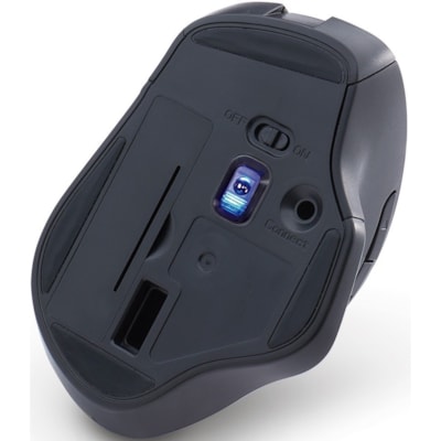 Verbatim - Souris silencieuse sans fil ergonomique à DEL, graphite - LED bleue/optique - Sans fil - Fréquence radio - 2,40 GHz - Graphite - USB - 1600 dpi - 6 Bouton(s) - 1 chaque GRAPHITE 