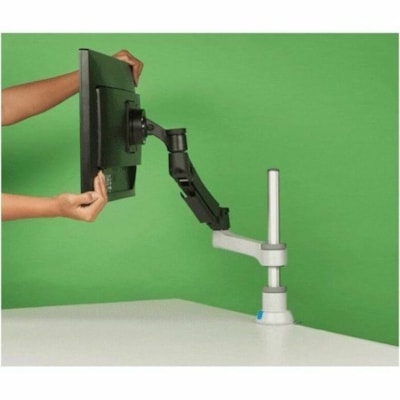 R-Go Caparo 4 Mounting Arm for Monitor - Black - Height Adjustable - 1 Display(s) Supported - 17" to 40" Screen Support - 19.84 lb (9000 g) Load Capacity - 75 x 75, 100 x 100 - VESA Mount Compatible - Aluminum or Arm  GAS SPRING monitor mou nt fitting screens 6