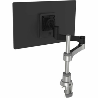 R-Go Zepher 4 Mounting Arm for Monitor - Black, Silver - Height Adjustable - 1 Display(s) Supported - 17" to 32" Screen Support - 17.64 lb (8000 g) Load Capacity - 75 x 75, 100 x 100 - VESA Mount Compatible - Aluminum itor mount fitting screens up to 18 lbs in weight
