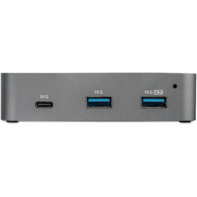 StarTech.com 3 Port USB C 3.1 Gen 2 Hub with Ethernet Adapter - 10Gbps USB Type C to 2x USB-A 1x USB-C - Powered Hub w/ Fast Charging - 3-Port USB 3.1 Gen 2 Hub with 2x USB-A/1x USB-C (10Gbps) and BC 1.2 Charging - Gigabit Ethernet (Gbe) supports WoL/V-LAN tagging/9K jumbo frames - Windows/macOS/Lin 2x USB-A/1x USB-C (10Gbps) and  BC 1.2 Charging - G