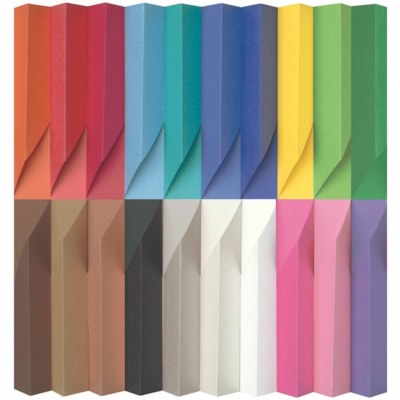 Prang - Papier de bricolage P6517 - Projet scolaire, Project Art, Projet artisanal, Artisanat en papier - format 18 po (457,20 mm) x 24 po (609,60 mm) - 78 g/m² Grammage - Variées - Pâte mécanique - 50 / emballage COULEUR ASSORTIE 18X24 PO  50/PAQUET