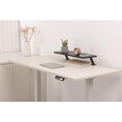 StarTech.com Monitor Riser Stand - Clamp-on Monitor Shelf for Desk - Extra Wide 25.6"/65 cm - For up to 34" Monitors - Black (MNRISERCLMP) - Free up desk space and minimize clutter, by raising your monitor and small accessories with this Monitor Riser Stand - Clamp-on monitor shelf raises monitor 5.  STND 