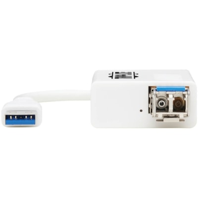 Tripp Lite series U336-SMF-1G-LC Gigabit Ethernet Card - USB 3.0 Type A - 1 Port(s) - Optical Fiber - 1000Base-X - Portable  Transceiver Ethernet Adapter  10/100/1000 Mbps  1