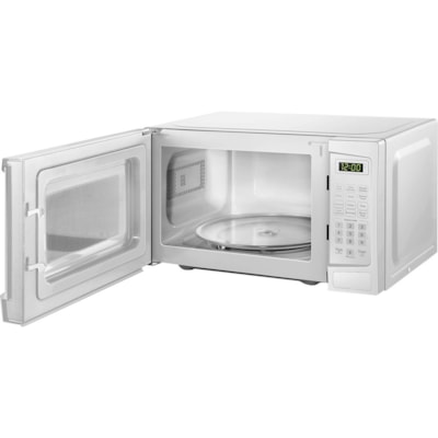 Danby 1.1 cuft White Microwave - 31.15 L Capacity - Microwave - 10 Power Levels - 1 kW Microwave Power - 12.40" (314.96 mm) Turntable - 120 V AC - 15 A Fuse - Countertop - White 1000 WATTS 10 POWER LEVELS 6 CONVENIENT AUTO COOK OPTIONS