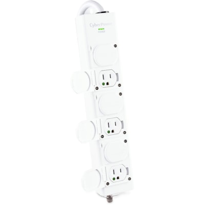 CyberPower MPV615P 6-Outlet Power Strip - NEMA 5-15P-HG - 6 x NEMA 5-15R-HG - 15 ft (4.57 m) Cord - 120 V AC Voltage - Strip  STRIP 