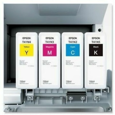 Epson SureColor T-Series T3475 Imprimante grand format à jet d'encre - 24 po (609,60 mm) Largeur d'impression - Couleur - 4 Couleur(s) - 25 Seconde Vitesse de couleur - 2400 x 1200 dpi - USB - Ethernet - Réseau sans-fil - Papier, Papier en rouleau, Massicot - Position au sol support&eacu  PRNT 