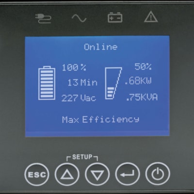 Tripp Lite series SmartOnline SUINT1000LCD2UN 1000VA Rack-mountable UPS - 2U Rack-mountable - 4.10 Hour Recharge - 4.70 Minute Stand-by - 230 V AC Input - 200 V AC, 208 V AC, 220 V AC, 230 V AC, 240 V AC Output - Single Phase - Pure Sine Wave - Serial Port - 6 x IEC 60320 C13 Receptacle(s) - SNMP/HT  PERP 