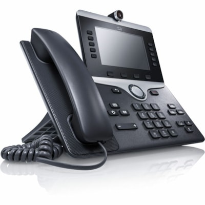 Cisco 8845 IP Phone - Refurbished - Corded - Corded - Bluetooth - Wall Mountable - Charcoal  - VoIP - 2 x Network (RJ-45) - PoE Ports  PERP 