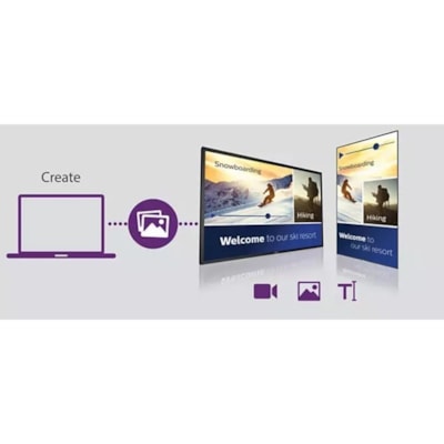 Philips Signage Solutions Q-Line Display - 42.50" (1079.50 mm) LCD Cortex A53 1.15 GHz - 2 GB - 3840 x 2160 - Direct LED - 400 cd/m² - 2160p - HDMI - USB - DVI - Serial - Wireless LAN - Ethernet - Black and Portrait) Display  4K Ultr a HD resolution  350