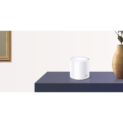 TP-Link Deco X20 Wi-Fi 6 IEEE 802.11ax Ethernet Wireless Router - Dual Band - 2.40 GHz ISM Band - 5 GHz UNII Band - 2 x Antenna(2 x Internal) - 225 MB/s Wireless Speed - 1 x Network Port - 1 x Broadband Port - Gigabit Ethernet - Desktop  WRLS 