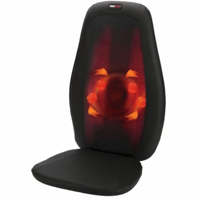 ObusForme Deep Kneading Shiatsu Massage Cushion with Heat - Back, Lower Back, Upper Back Shiatsu/Heat Massager - Black DEEP KNEADING SHIATSU MASSAGE 