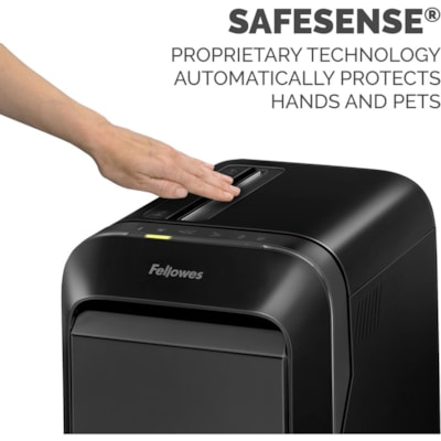 Fellowes Powershred LX190 Cross-cut Shredder - Continuous Shredder - Cross Cut - 20 Per Pass - for shredding Staples, Paper, Paper Clip, Credit Card, Junk Mail - 30 Minute Run Time - Black edder 