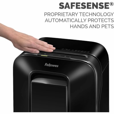 Fellowes Powershred LX170 100% Jam Proof Cross-cut Shredder - Continuous Shredder - Cross Cut - 12 Per Pass - for shredding Staples, Paper, Paper Clip, Credit Card, Junk Mail - 10 Minute Run Time - Black edder 