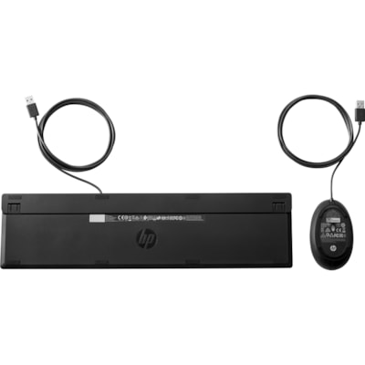 HP Wired Desktop 320MK Mouse and Keyboard - USB Cable - USB Cable Mouse - Optical - Scroll Wheel - Compatible with Notebook for Windows  ACCS 