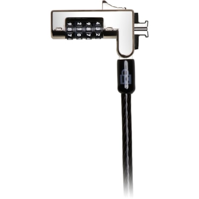 Kensington F, Slim Combination Laptop Lock-Reset - 6 ft (1.83 m) Cable - Resettable - 4-digit - Combination Lock - Black - Carbon Steel - For Notebook LAPTOP LOCK COMBINATION 
