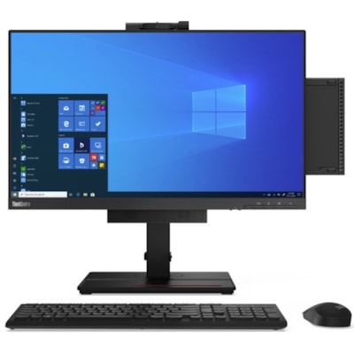 Lenovo ThinkCentre M75q Gen 2 11JJ000SUS Desktop Computer - AMD Ryzen 3 4350GE - 4 GB - 1 TB HDD - Tiny - Raven Black - Windows 10 Pro 64-bit - English (US) Keyboard - IEEE 802.11ac - 65 W W10P  4VUS 