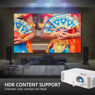 ViewSonic PX701-4K Standard Throw DLP Projector - 16:9 - Ceiling Mountable - 3840 x 2160 - Front - 2160p - 6000 Hour Normal Mode - 20000 Hour Economy Mode - 4K UHD - 12,000:1 - 3200 lm - HDMI - USB - Home  PROJ 