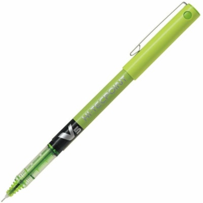Pilot - Stylo à bille roulante Hi-Tecpoint - 0,5 mm (0,02 po) Aiguille Pointe de stylo - Rechargeable - Ink Vert clair - Liquide - 12 / boîte PTE AIGUILLE EXTRA-FINE 0.5MM ENCRE LIQUID  VERT LIME