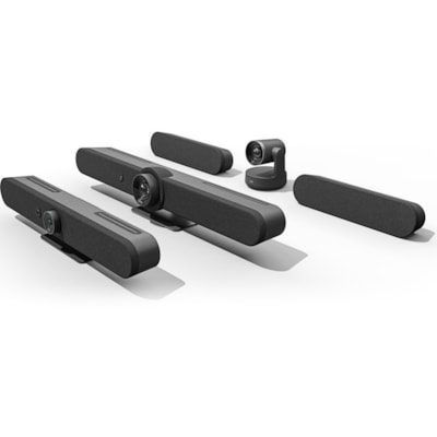 Logitech Rally bar - Graphite - 4K - 3840 x 2160 Video - 90° Angle - Wall - 3x Digital Zoom - Microphone - Wireless LAN - Network (RJ-45) - For Computer, Notebook, TV - Yes - Built-in Speaker, Microphone  