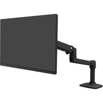 Ergotron Desk Mount for LCD Monitor - Matte Black - Height Adjustable - 1 Display(s) Supported - 34" Screen Support - 25 lb (11339.81 g) Load Capacity - 75 x 75, 100 x 100 - Aluminum LOW PROFILE  MBK 