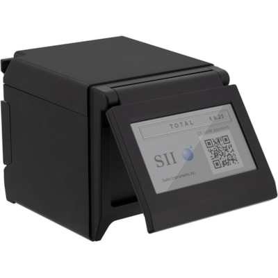 Seiko RP-F10 Desktop Direct Thermal Printer - Monochrome - Wall Mount - Receipt Print - USB - USB Host - Bluetooth - Near Field Communication (NFC) - US - With Cutter - Black - 4.3" LCD Display Screen - 2.83" (72 mm) Print Width - 9.84 in/s (250 mm/s) Mono - 203 dpi - 3.15" (80 mm) Label Width - ESC Thermal Printer with Cutter- U SB - Bluetooth - Nea