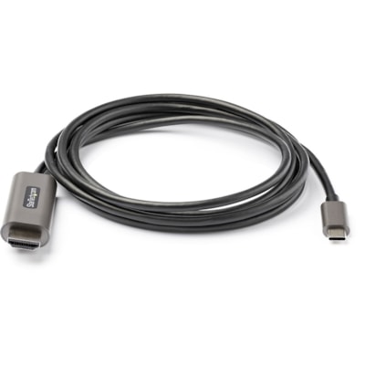 StarTech.com 6ft (2m) USB C to HDMI Cable 4K 60Hz with HDR10, Ultra HD USB Type-C to HDMI 2.0b Video Adapter Cable, DP 1.4 Alt Mode HBR3 - 6.6ft/2m USB C (DisplayPort 1.4 Alt Mode HBR3) to HDMI 2.0b video adapter cable - 4K 60Hz w/ HDR10/7.1 Audio/HDCP 2.2/1.4; 1080p - USB-C to HDMI cable tested w/  ZCABL 