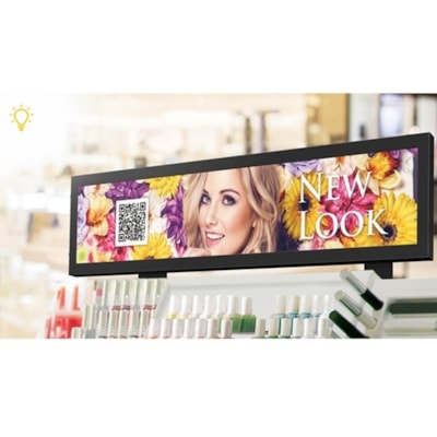 BenQ 28" Smart Stretched Display - BH2801 - 28" (711.20 mm) LCD - In-plane Switching (IPS) Technology Cortex A53 - 2 GB - 1920 x 360 - Edge LED - 1000 cd/m² - HDMI - USB - SerialEthernet - Android 6.0 Marshmallow  MNTR 